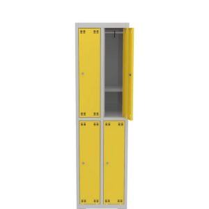 Skrinka výškovo delená s policou 4 dverová - výška 180 cm
