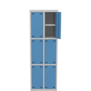 Skrinka výškovo delená s policou 6 dverová – výška 180 cm – šírka 60 cm