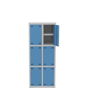 Skrinka výškovo delená s policou 6 dverová – výška 150 cm – šírka 60 cm