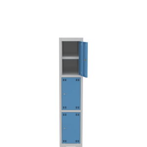 Skrinka výškovo delená s policou 3 dverová – výška 150 cm – šírka 30 cm