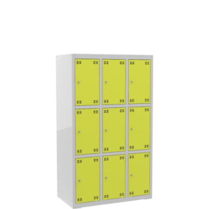 Skrinka výškovo delená 9 dverová – výška 150 cm - šírka 90 cm